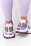 Sportovní Obuv Na Velkých Podrážkách GOE HH2N4038 Bílé-Fialové