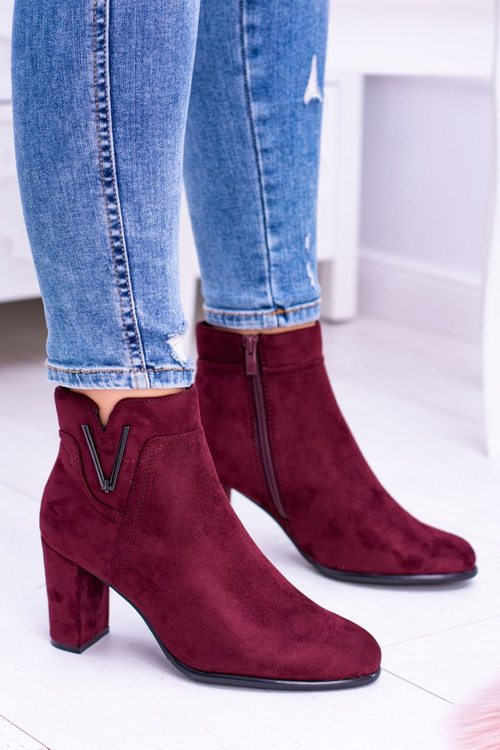 Sergio leone burgundské topánky na stĺpiku semišové valenia