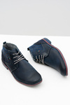 Graziano Navy Blue Pánske kožené topánky