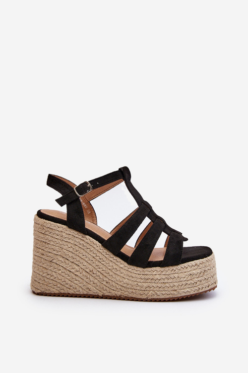 Sandály Na Kotevníku Z Pletenká Černé Gnosis