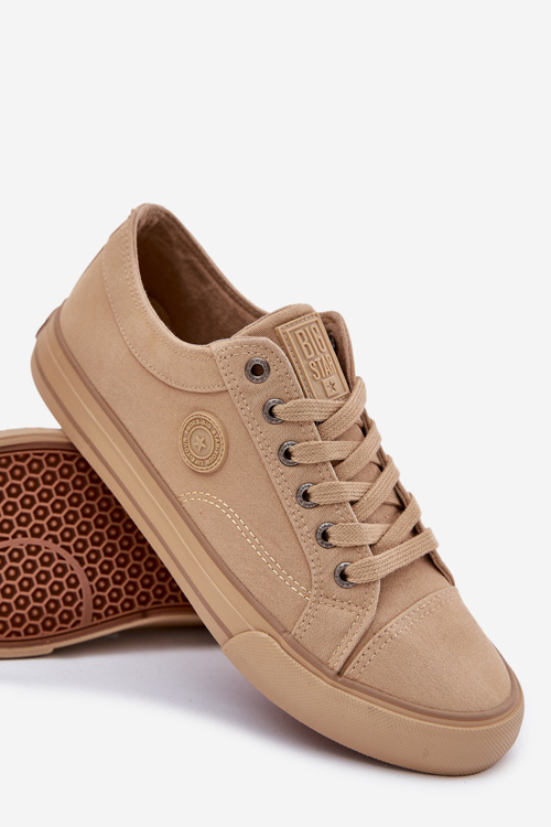 Pánske Textilné Tenisky Big Star RR174337 Béžové