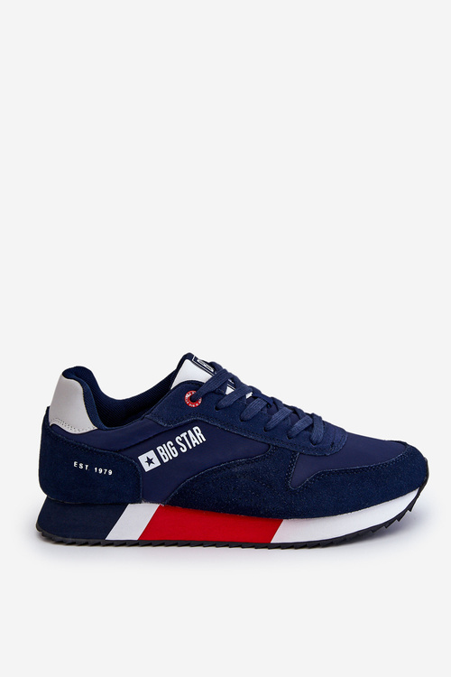 Memory Foam System Pánské sportovní boty Big Star LL174159 námořnická modrá