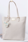 Women's Handbag Beige Shopper Bag for Hand