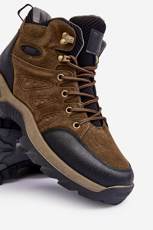 turistické boty Mužské tmavě zelené Fontanoe