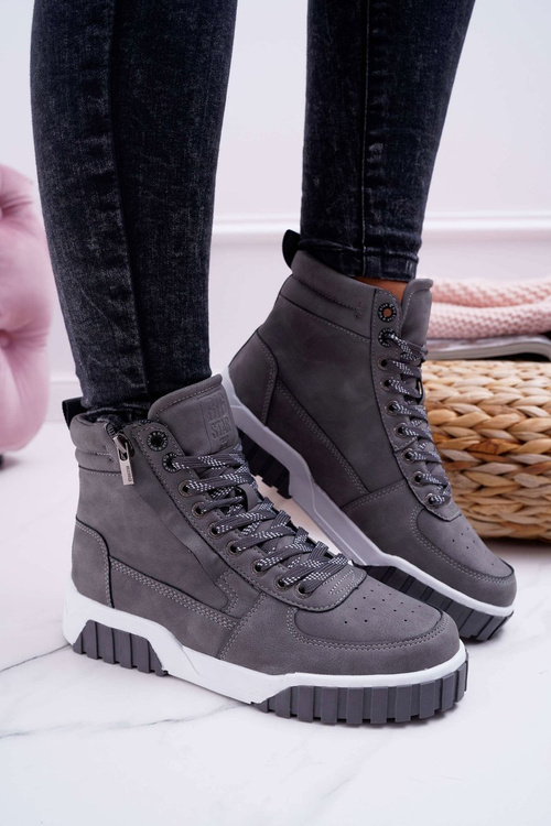 Dámska športová topánka veľká hviezda High Grey EE274222