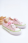 Detské tenisky na suchý zips Veľká hviezda LL374064 Pink