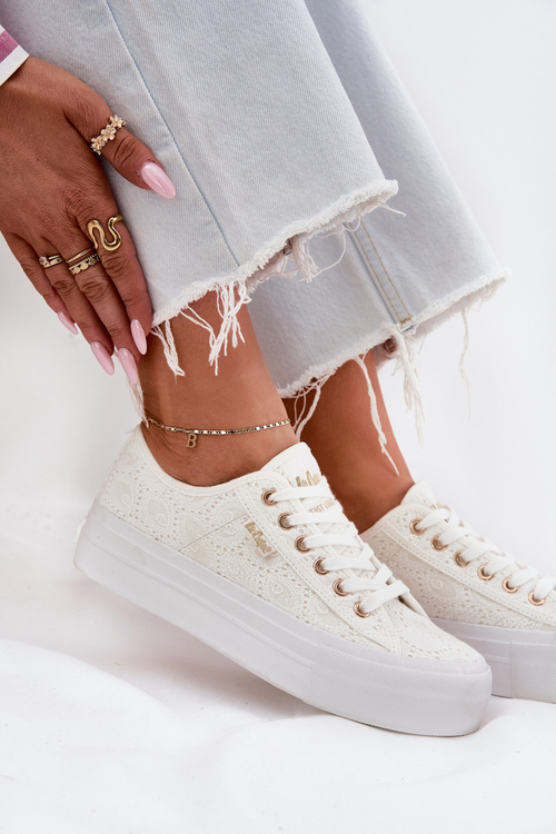 Dámské Tenisky S Krajkou Lee Cooper LCW-25-31-3438L Bílé