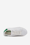 Pánské Sneakersy Z Eko Kůže Big Star OO174116 Bílá-Zelená