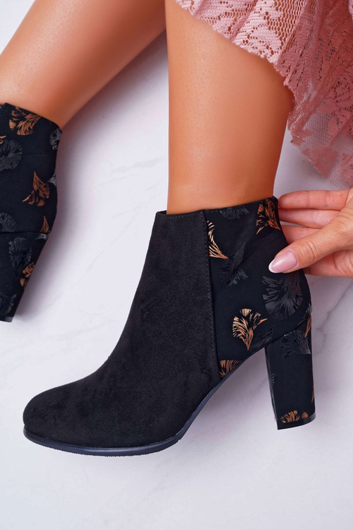 Dámske topánky na Sergio Leone Post in Golden Flowers Folk Black Eros2