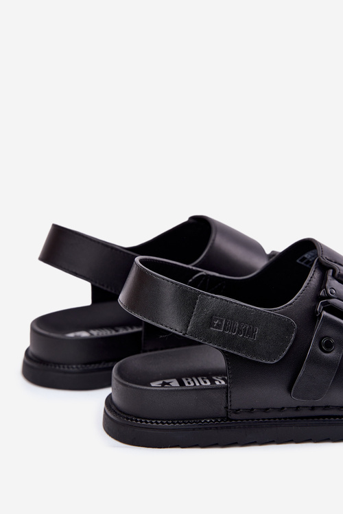 Pánské Kožené Sandály Big Star RR174086 Černé