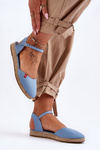 Dámske espadrilly na modrej platforme Big Star FF274532