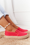 Espadrilky Na Pletené Podrážce Big Star FF274149 červené