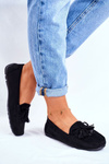 Dámske Moccasins Suede 20pb35-2003 Black Donna Mia
