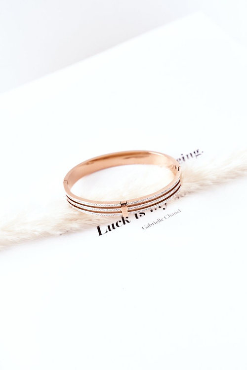 Náramek S Kubickým Zirkonem Růžové Zlato