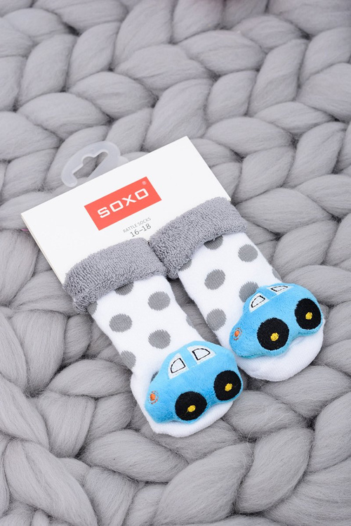 Baby Socks with Rattle Soxo Toy Car