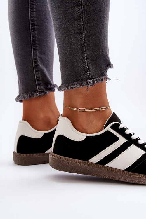 Dámske nízke tenisky športové topánky čierne Eudiopis