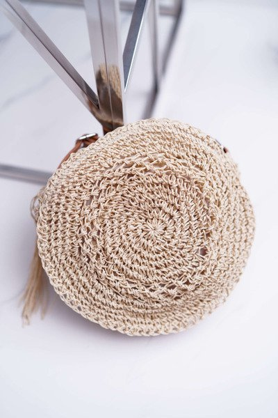 Pletena kabelka Octario Béžová