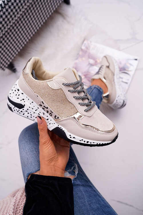 Dámská Sportovní Obuv se silnou Podrážkou béžové Nokien