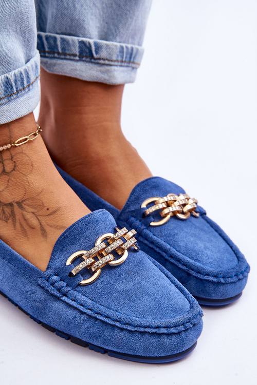 Dámské semišové mokasíny Modre Sorento