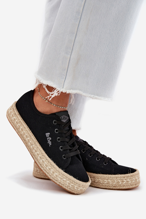 Dámské Tenisky S Pletením Lee Cooper LCW-25-44-3216 Černé