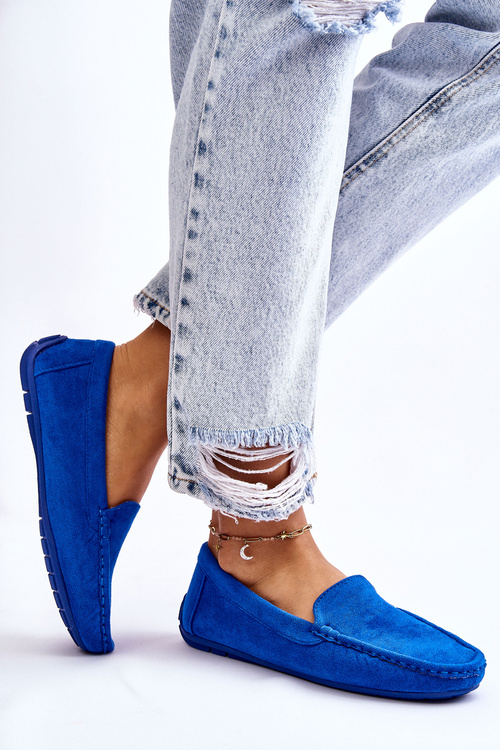 Dámske mokasíry modrého Morreno