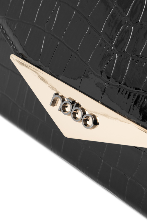 Malá vizitní kabelka s zvířecím vzorem NOBO NBAG-R3040-C020 Černá