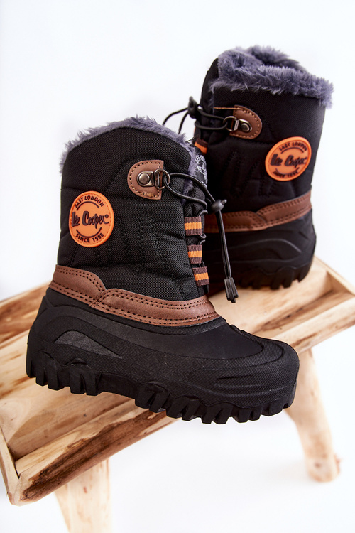 Dětské zimní sněhule Lee Cooper LCJ-21-44-0524 Černé