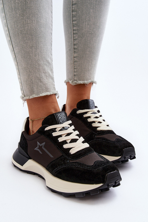 Dámské kožené tenisky Big Star NN274963 Černé