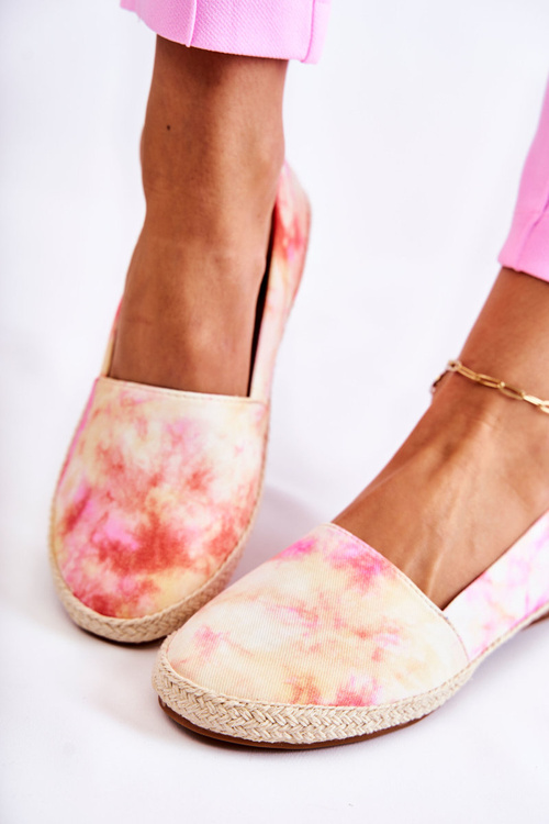 Dámské slip-on espadrilky růžovo-žluté Santana