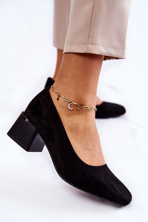 Semišové čerpadlá la.fi 230034b-sack čierne