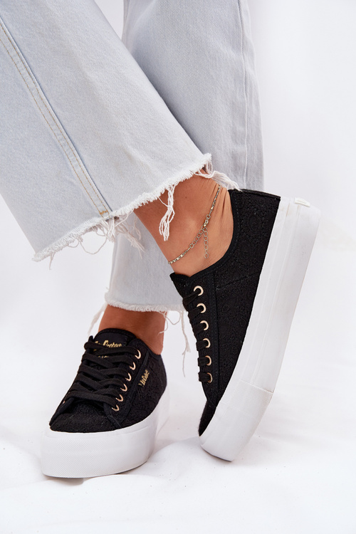 Dámske Tenisky S Čipkou Lee Cooper LCW-25-31-3439L Čierne