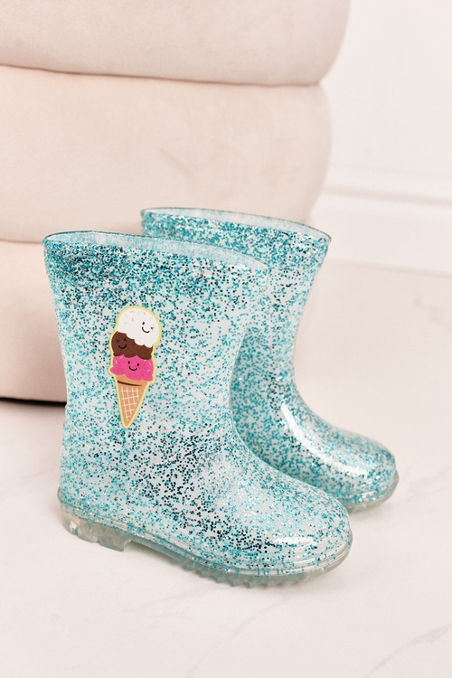 Galoshes Blue Brocade Galoshes s ľadom