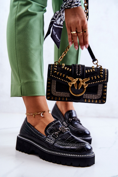 Boty Had S Ornamentem černé Adison