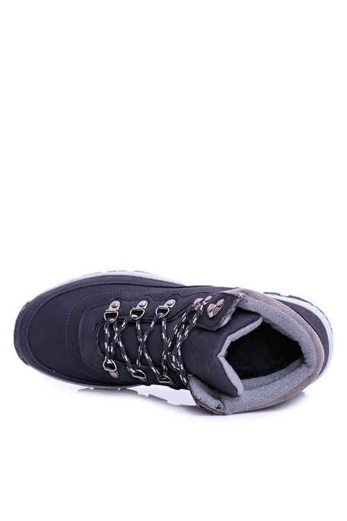 Teplá pánská černé treková obuv Smith's Duran