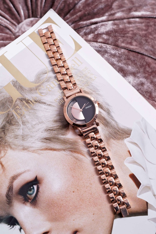 Dámske hodinky Ernest Tranast Golden Pink Helin