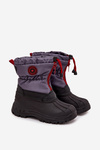 Dětské sněhule na zip Big Star SS374031 Šedo-černé
