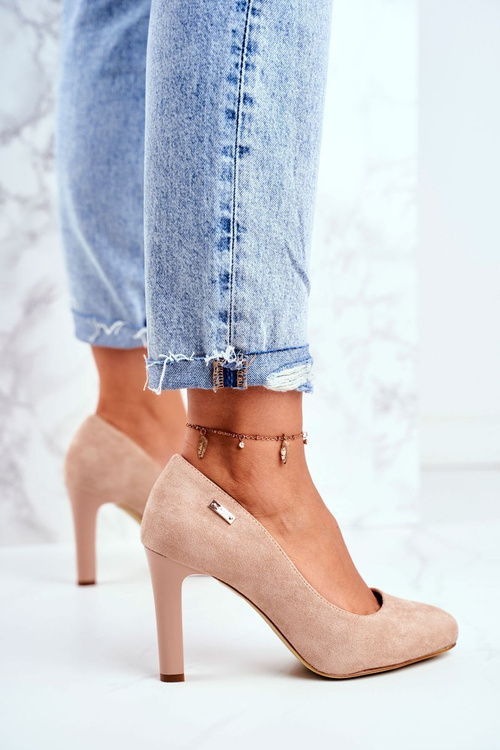 Dámské Lodičky Semišové Sergio Leone Béžové Campbell