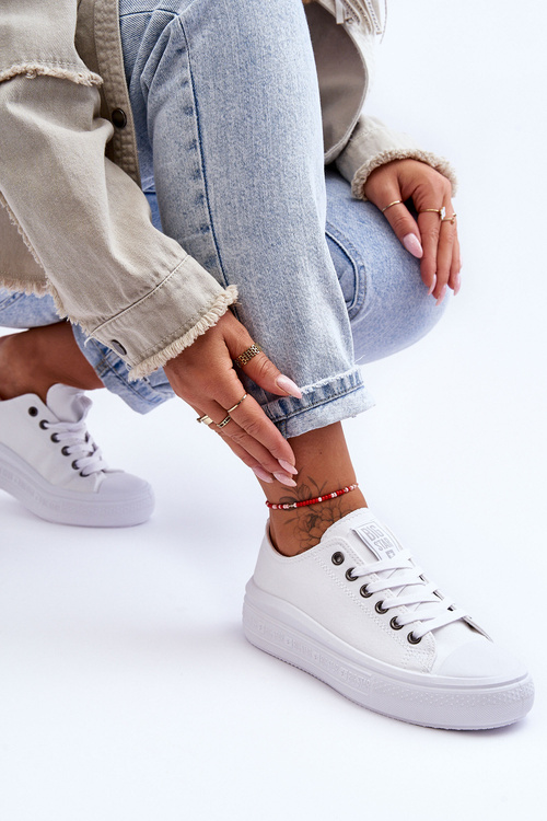 Dámské tenisky s platformou Big Star LL274A177 bílé