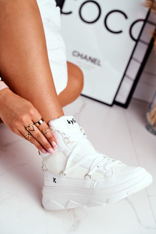 Dámské Sněhule Sneakersy Bílé Missy