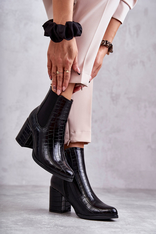 Hadie kožené topánky la.fi 260038b-xc čierna