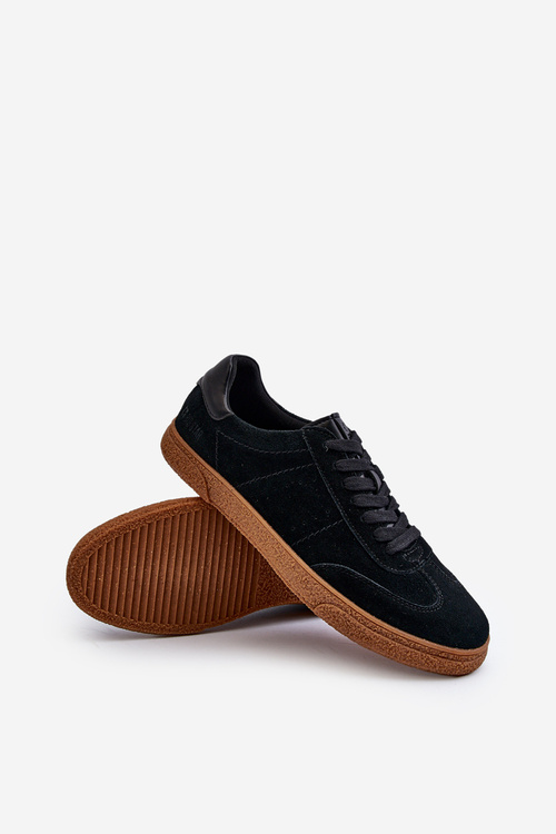 Nízké pánské tenisky z ekologické kůže Big Star NN174284 černé