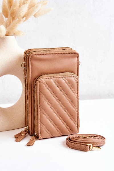 2in1 portfólio tašiek pre béžový zips themis