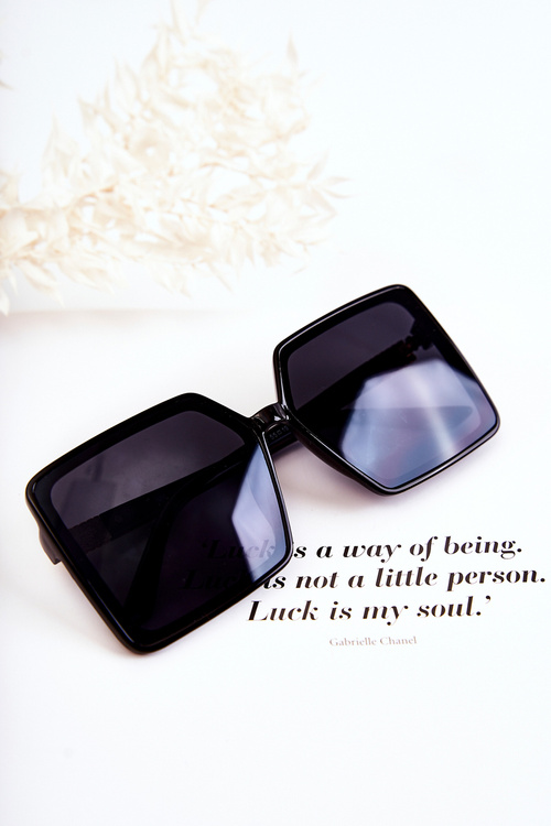 Dámské sluneční brýle Square V130032 Černá a zlatá