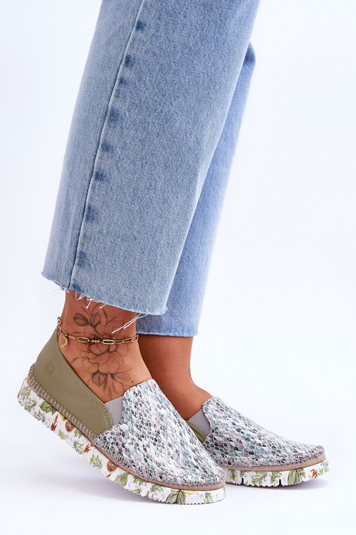 Dámské kožené Obuv Maciejka 03512-51 Zelená