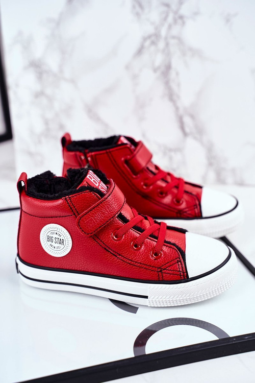 Dětské Zateplené Tenisky Big Star GG374034 Červené