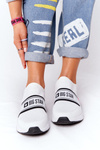 Tenisky Slip-On Memory Foam Big Star HH274538 Bílé