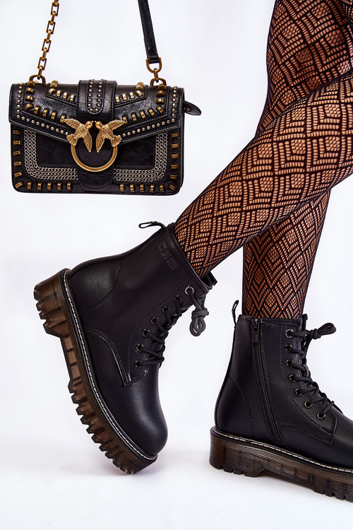 Dámska veľká hviezda KK274537 Čierne topánky