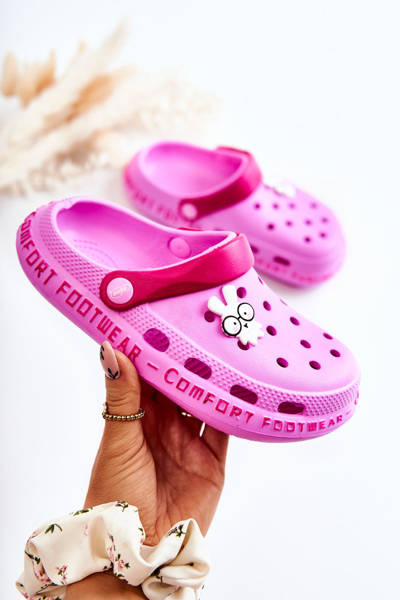 Dětské pantofle Kroks Králík Befado 159Y106 růžový