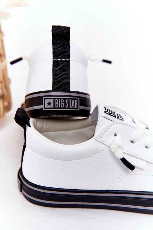 Dětské Kožené Tenisky BIG STAR HH374037 Bílé