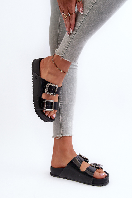 Dámské hladké sandály ZAXY HH285157 černé